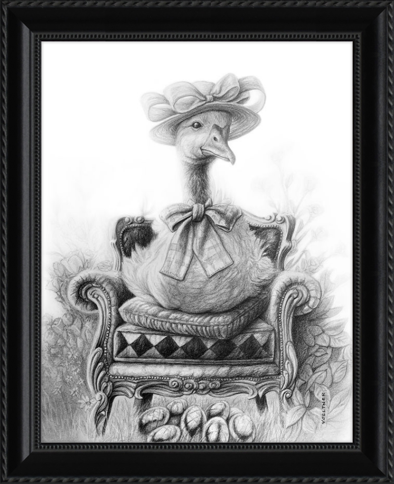 The Goose (Drawing) Art Print