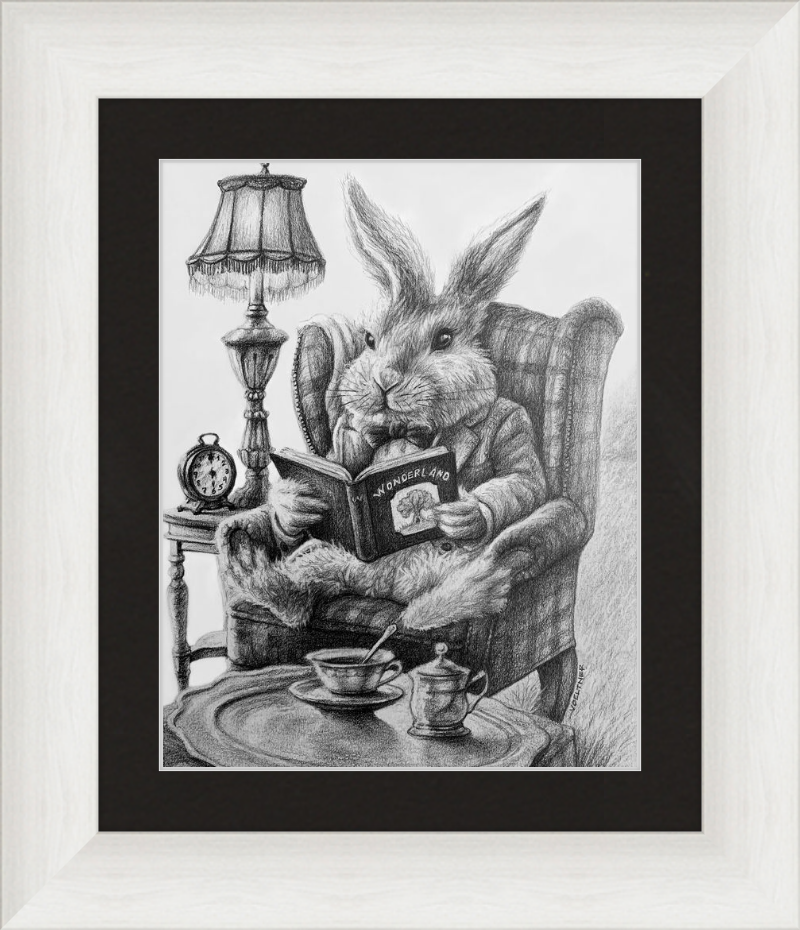 The White Rabbit (Drawing) Art Print
