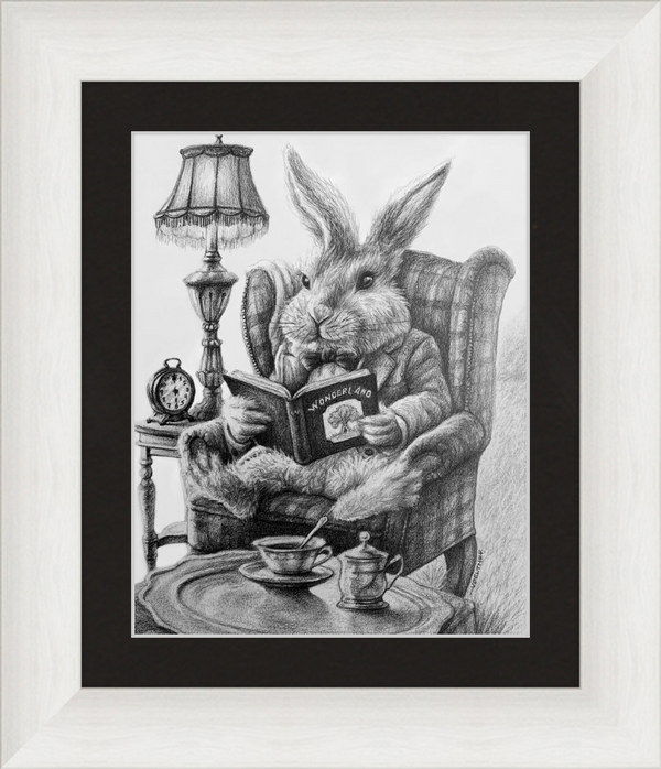 The White Rabbit (Drawing) Art Print