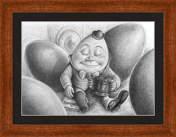 Humpty Dumpty (Drawing) Art Print