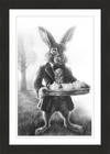 The March Hare (Drawing) Art Print