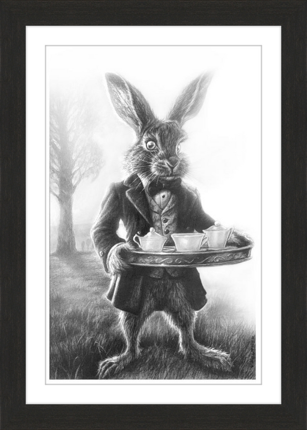 The March Hare (Drawing) Art Print