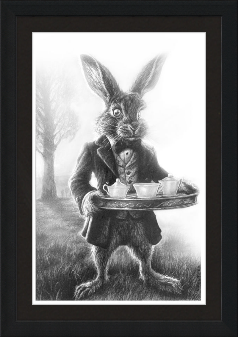 The March Hare (Drawing) Art Print