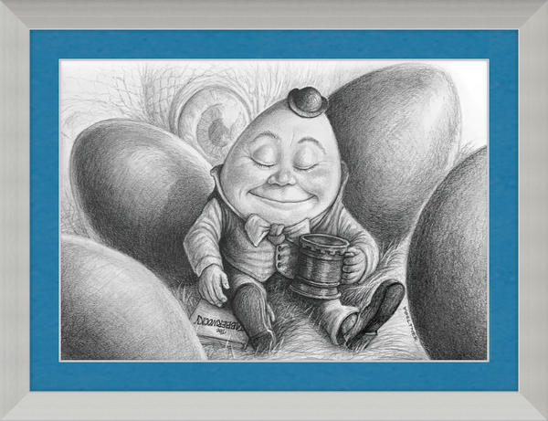 Humpty Dumpty (Drawing) Art Print