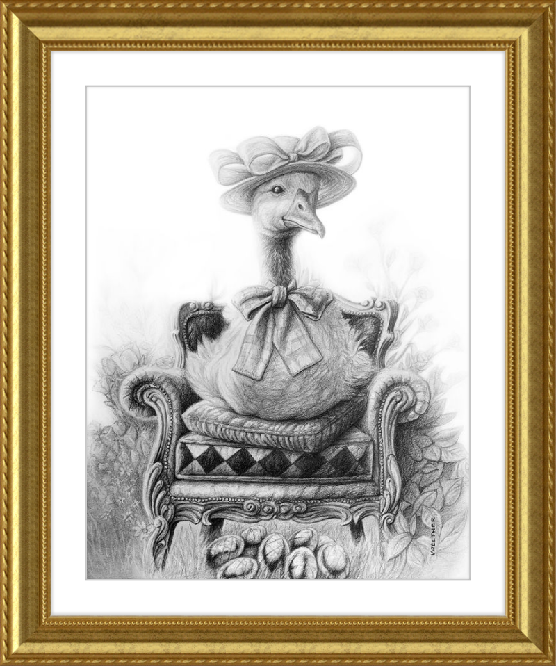 The Goose (Drawing) Art Print