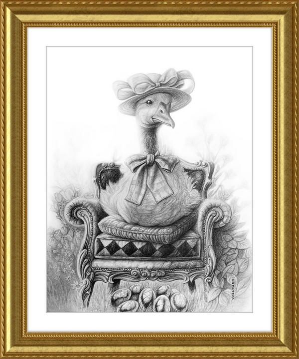 The Goose (Drawing) Art Print