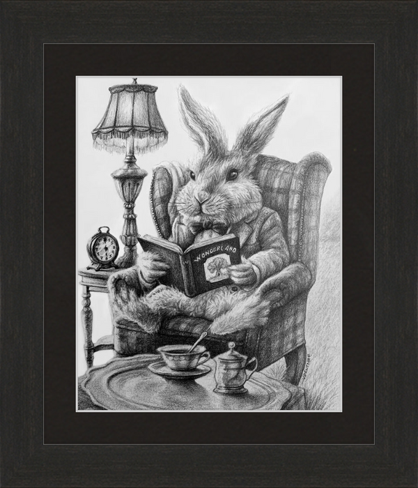 The White Rabbit (Drawing) Art Print
