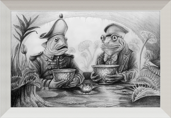 The Footmen (Drawing) Art Print