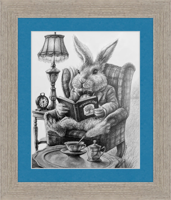 The White Rabbit (Drawing) Art Print