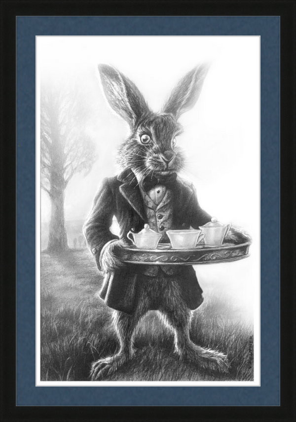 The March Hare (Drawing) Art Print