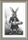 The March Hare (Drawing) Art Print