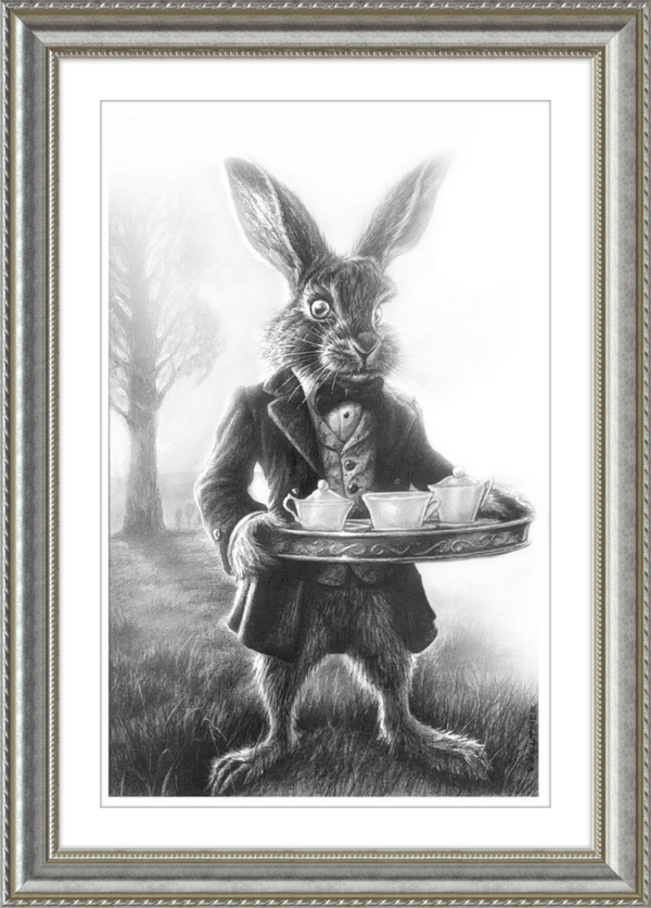 The March Hare (Drawing) Art Print