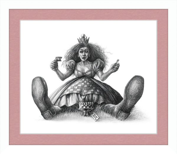 The Red Queen (Drawing) Art Print