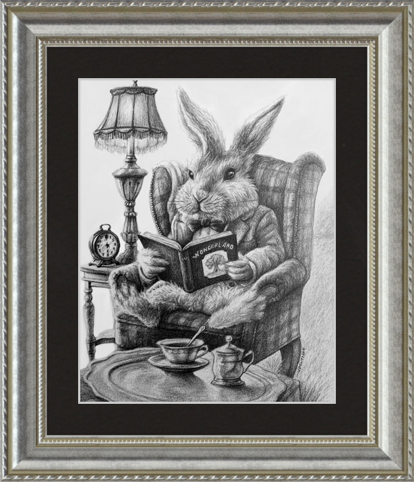 The White Rabbit (Drawing) Art Print