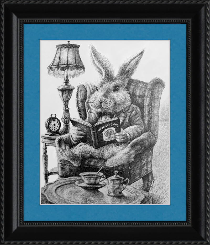 The White Rabbit (Drawing) Art Print