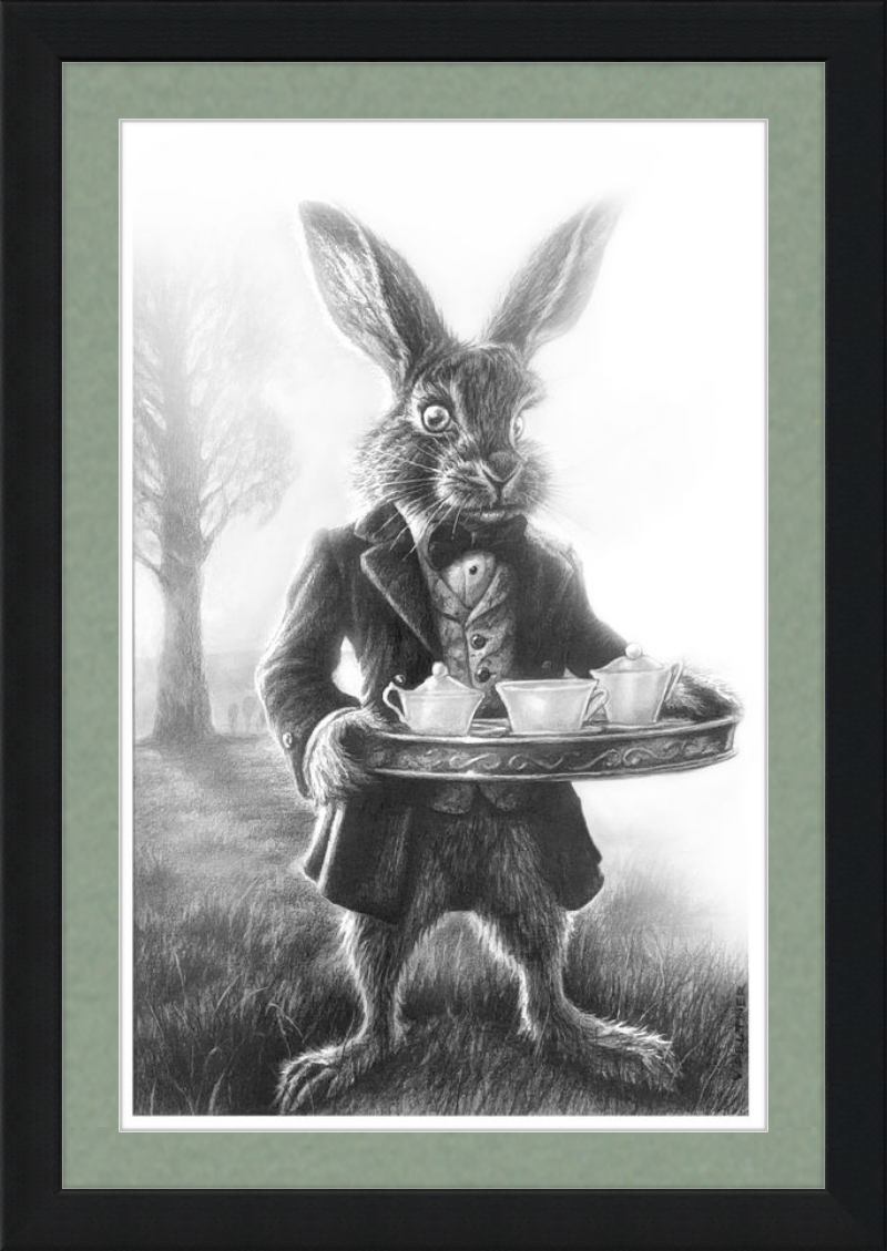 The March Hare (Drawing) Art Print