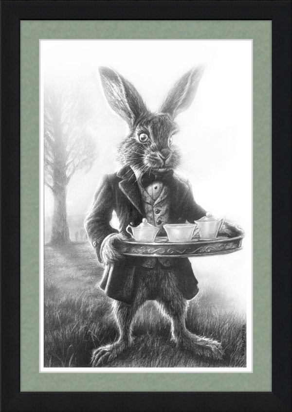 The March Hare (Drawing) Art Print