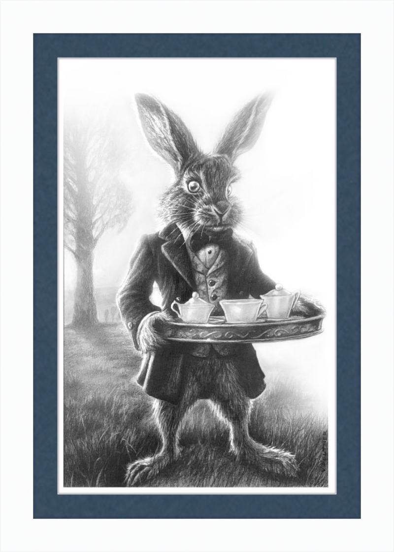 The March Hare (Drawing) Art Print