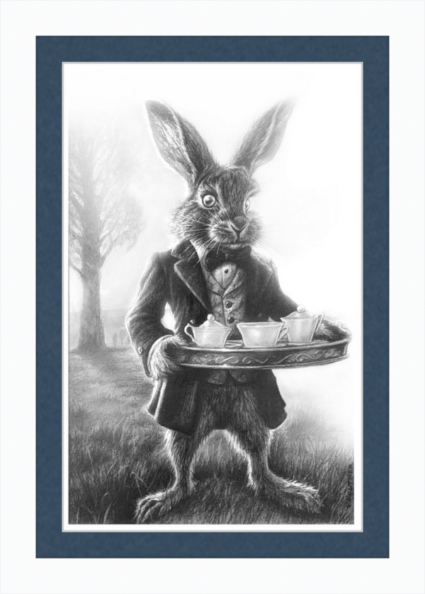 The March Hare (Drawing) Art Print
