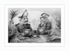 The Footmen (Drawing) Art Print