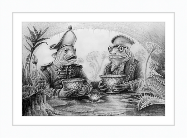 The Footmen (Drawing) Art Print