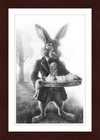 The March Hare (Drawing) Art Print