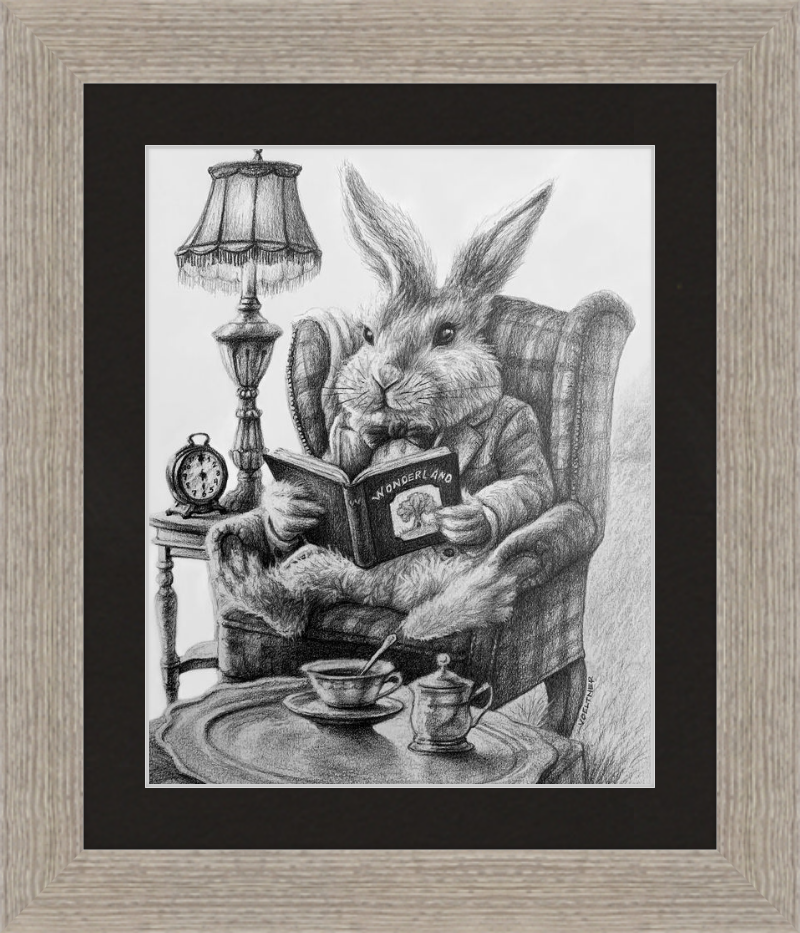 The White Rabbit (Drawing) Art Print