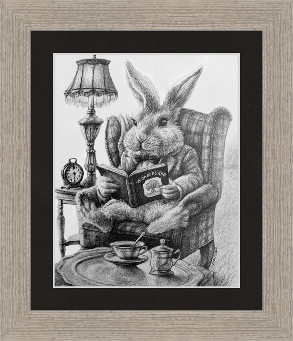 The White Rabbit (Drawing) Art Print