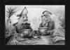 The Footmen (Drawing) Art Print