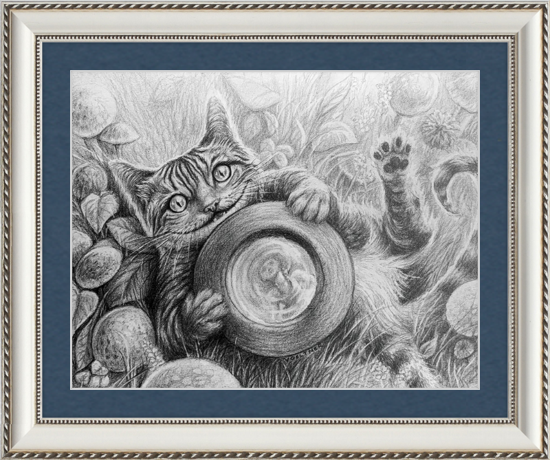 The Cheshire Cat (Drawing) Art Print