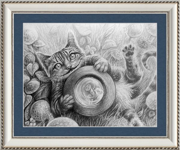 The Cheshire Cat (Drawing) Art Print