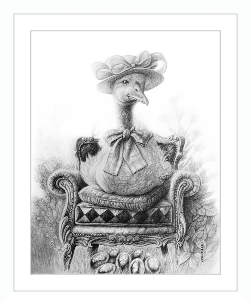 The Goose (Drawing) Art Print