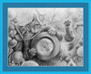 The Cheshire Cat (Drawing) Art Print