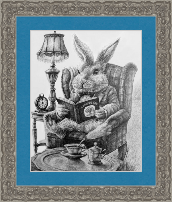 The White Rabbit (Drawing) Art Print