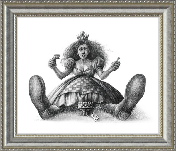The Red Queen (Drawing) Art Print
