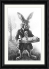 The March Hare (Drawing) Art Print