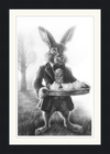The March Hare (Drawing) Art Print