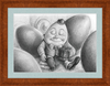 Humpty Dumpty (Drawing) Art Print