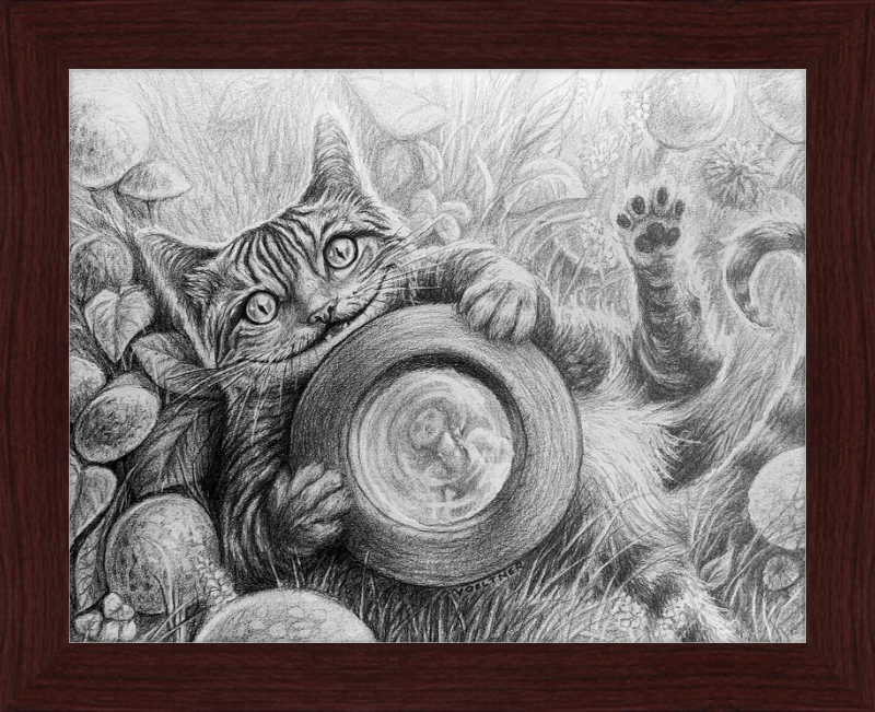 The Cheshire Cat (Drawing) Art Print