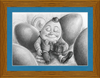 Humpty Dumpty (Drawing) Art Print