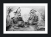 The Footmen (Drawing) Art Print