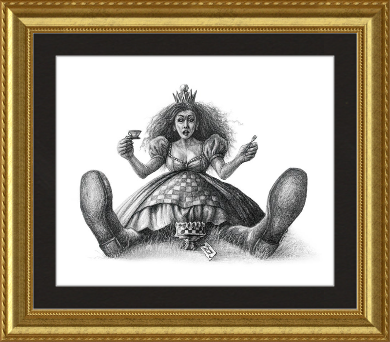 The Red Queen (Drawing) Art Print