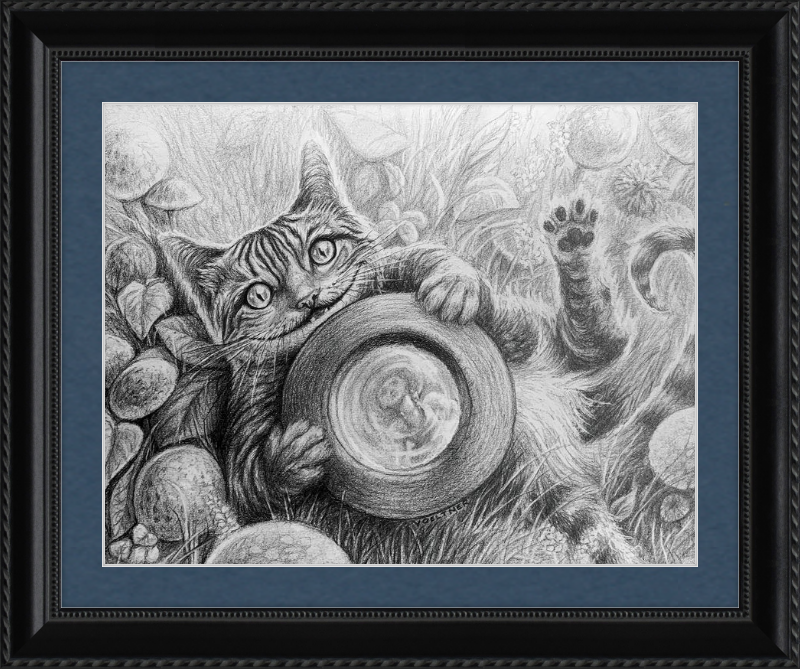 The Cheshire Cat (Drawing) Art Print