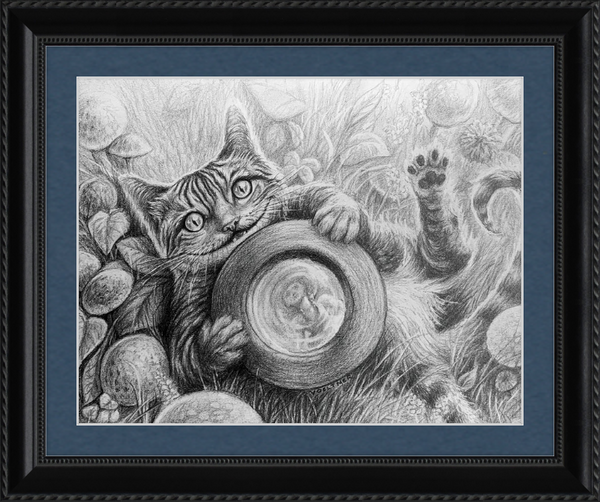 The Cheshire Cat (Drawing) Art Print
