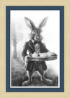 The March Hare (Drawing) Art Print
