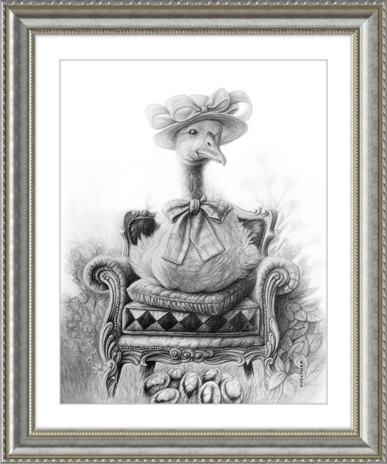 The Goose (Drawing) Art Print