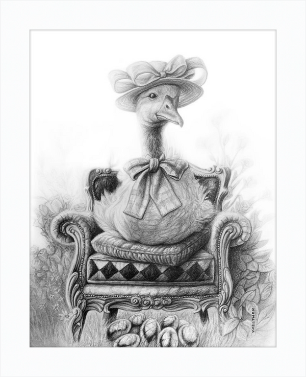 The Goose (Drawing) Art Print