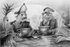 The Footmen (Drawing) Art Print