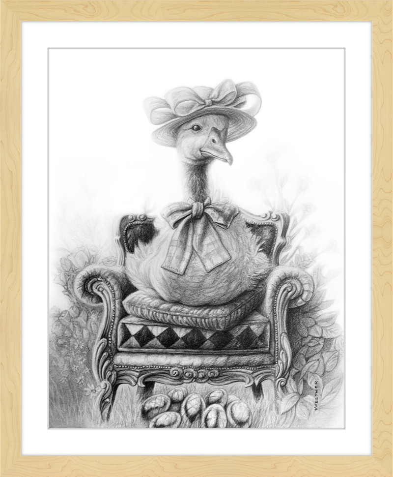 The Goose (Drawing) Art Print