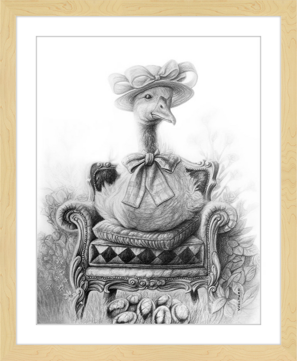 The Goose (Drawing) Art Print